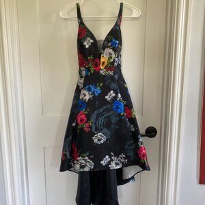 Black floral Macy's dress